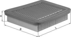 Воздушный фильтр Mahle-Knecht. Артикул LX 543