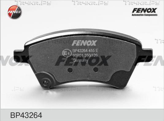 Тормозные колодки Fenox. Артикул BP43264