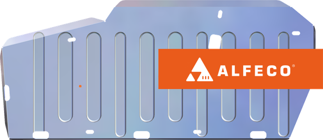 Защита алюминиевая Alfeco (4 мм) для топливных баков MG 5 2020-2026. Артикул ALF.69.03 AL4