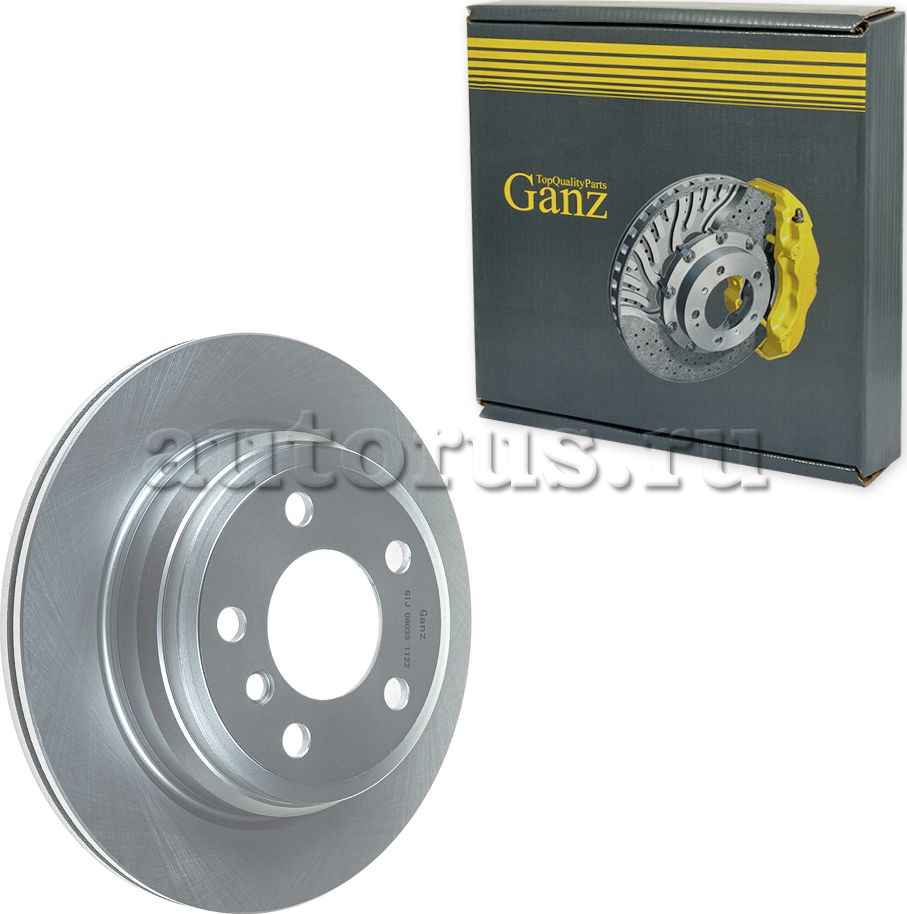Диск тормозной задний (Ganz). Артикул GIJ06035