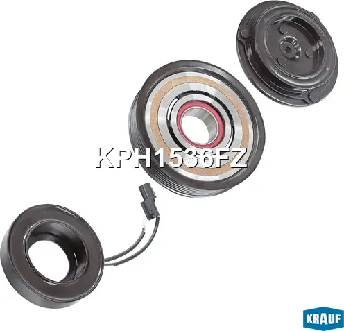 Шкив компрессора кондиционера в сборе (Krauf). Артикул KPH1536FZ