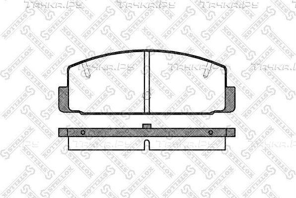 Тормозные колодки Stellox задние для Mazda 626 IV (GE) 1992-1997. Артикул 190 020-SX