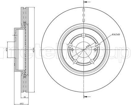 Тормозной диск Trusting. Артикул DF463