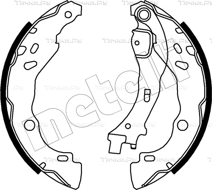 Тормозные колодки Metelli задние для Citroen C3 I 2002-2010. Артикул 53-0085