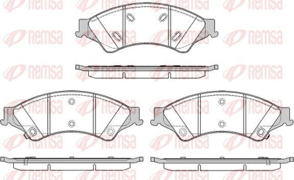 Тормозные колодки Remsa. Артикул 1524.02
