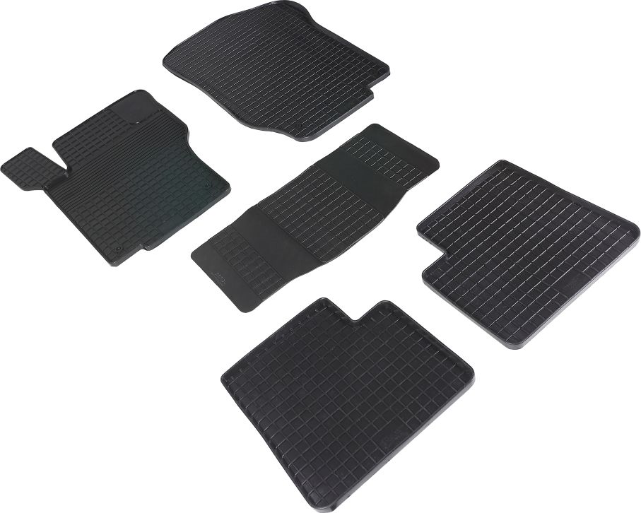 Коврики резиновые Seintex с узором сетка для салона Mercedes-Benz M-Класс (ML) W164 2005-2011. Артикул 00896
