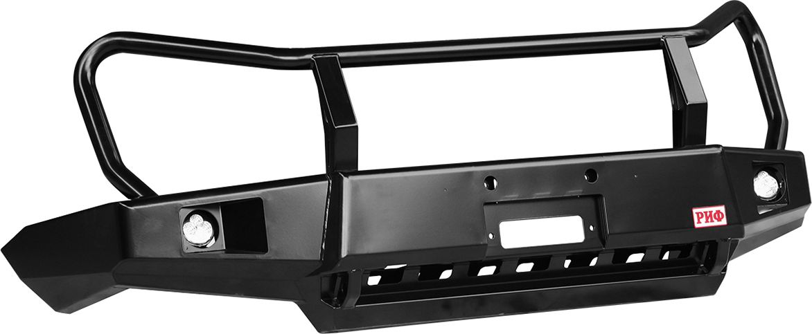 Бампер силовой РИФ передний с доп. фарами и защитной дугой, лифт 50 мм для ГАЗ Соболь 27527, 23107 2010-2026. Артикул RIFGAZ-10350-50