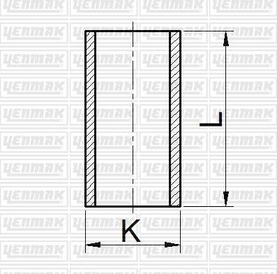 Гильза цилиндра Yenmak (Серый чугун). Артикул 51-66175-000