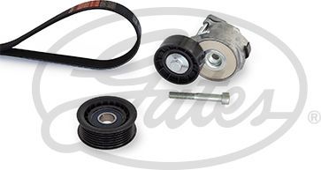 Приводной ремень поликлиновой с роликами (комплект) Gates Micro-V® для Fiat Idea 2008-2012. Артикул K056PK1038