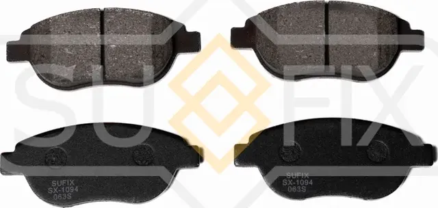 Колодки дисковые тормозные передние правые/левые CITROEN C4 Coupe (LA) 2004-2011 (Sufix). Артикул SX1094