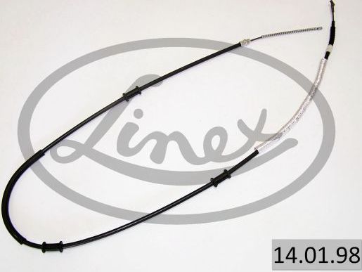 Трос ручника (тросик ручного тормоза) Linex правый для Fiat Multipla I 1999-2010. Артикул 14.01.98