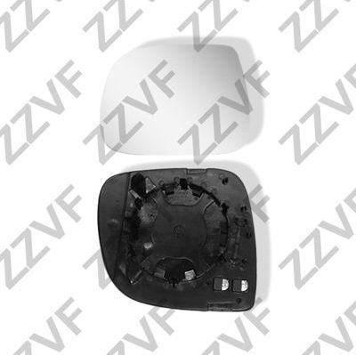 Зеркальное стекло бокового зеркала ZZVF. Артикул ZVAU1110L