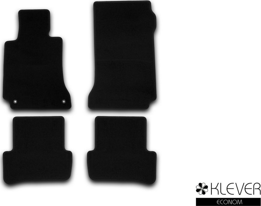 Коврики Klever Econom для салона Mercedes-Benz C-Класс W204 АКПП седан 2007-2013. Артикул KLEVER013439101200k