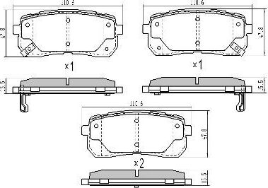 Тормозные колодки Fremax. Артикул FBP-1712