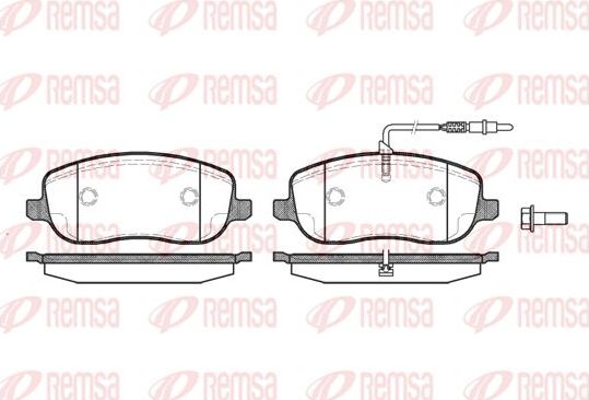 Тормозные колодки Remsa передние для Citroen Jumpy I 1995-2006. Артикул 0879.12