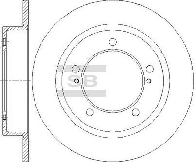 Тормозной диск Sangsin Hi-Q. Артикул SD4813