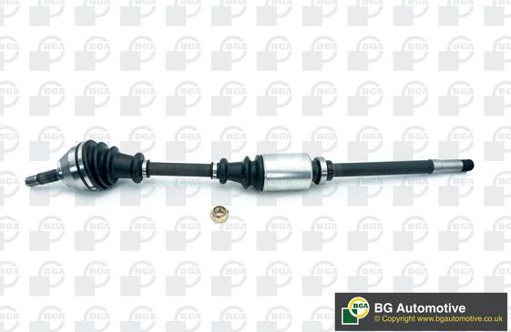 Полуось (привод в сборе, приводной вал) BGA передняя правая для Citroen ZX 1991-1997. Артикул DS1402R