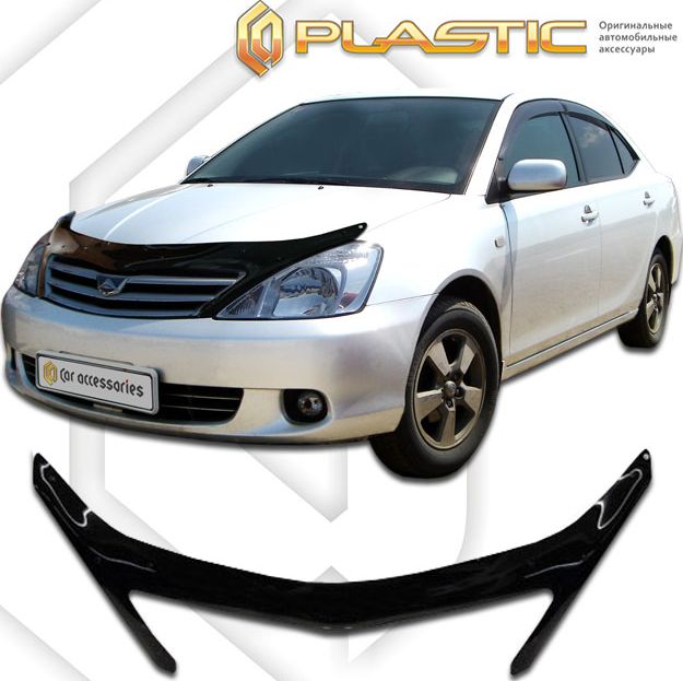 Дефлектор СА Пластик для капота exclusive (Classic черный) Toyota Allion T240 2001-2007. Артикул 2010060101652