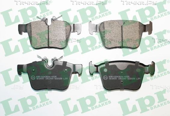 Тормозные колодки LPR задние для Land Rover Range Rover Evoque I 2011-2019. Артикул 05P2028