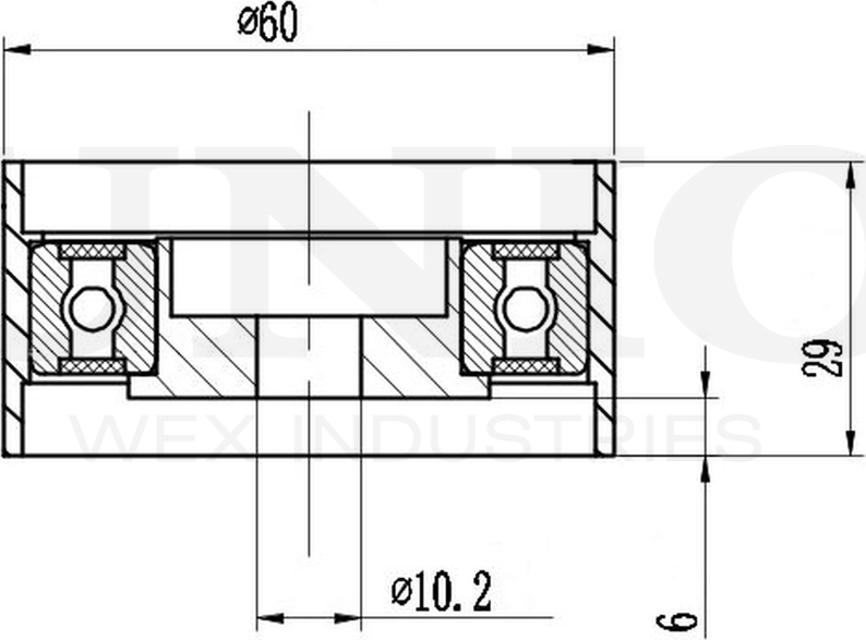 Ролик зубчатого ремня ГРМ направляющий (Unio). Артикул TNS-10216