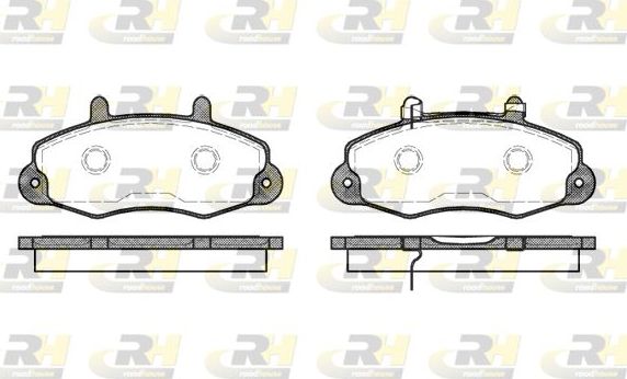 Тормозные колодки RoadHouse передние для Ford Transit IV 1985-1994. Артикул 2391.02