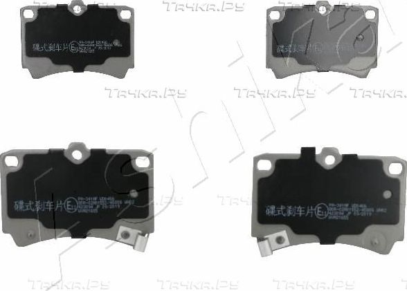 Тормозные колодки ASHIKA передние для Kia Rio I 2000-2005. Артикул 50-03-341