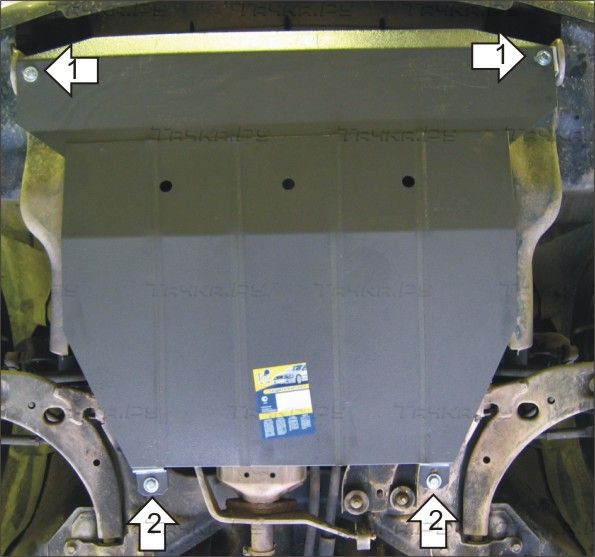 Защита Мотодор для картера, КПП Kia Carens II 2002-2006. Артикул 01015