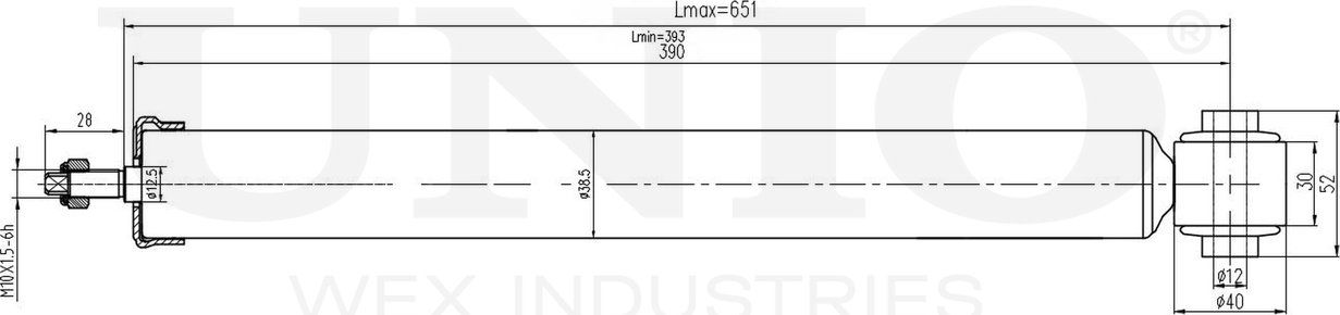 Амортизатор подвески (Unio). Артикул SAB-10394