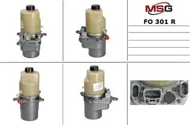 Насос ЭГУР восстановленный Ford Focus 2004-, Ford Kuga 2008-, Ford C-Max 2003-20 (MSG). Артикул FO301R