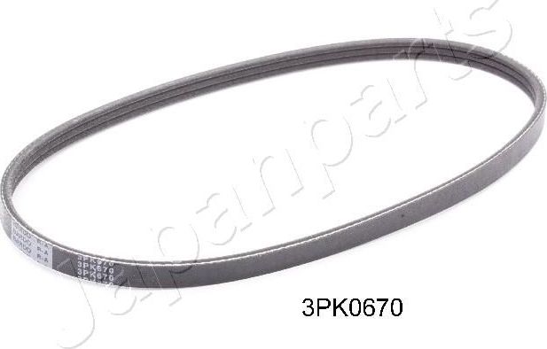 Приводной ремень поликлиновой Japanparts. Артикул DV-3PK0670