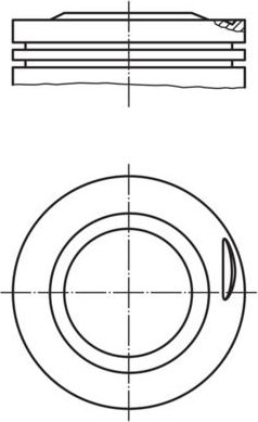 Поршневая група Mahle для Mercedes-Benz 190 (W201) 1982-1993. Артикул 002 25 00