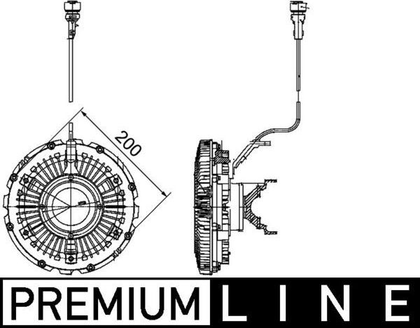 Муфта (вискомуфта) вентилятора Mahle Premium для Renault Kerax 2005-2026. Артикул CFC 100 000P