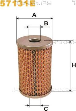 Фильтр ГУР WIX Filters для Mercedes-Benz T2 I 1970-1988. Артикул 57131E