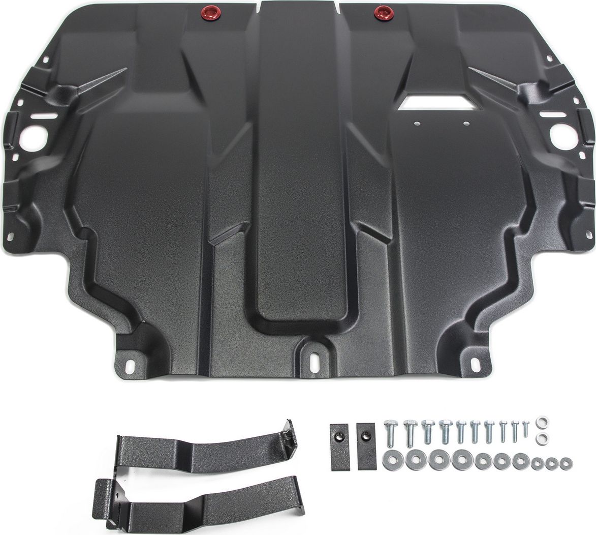 Защита АвтоБРОНЯ для картера и КПП Seat Leon II 2005-2012. Артикул 111.05107.1