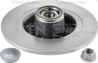 Тормозной диск NTN / SNR задний для Renault Clio III 2006-2012. Артикул KF155.100U