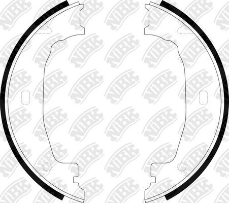 Тормозные колодки (стояночная тормозная система) NiBK. Артикул FN0559