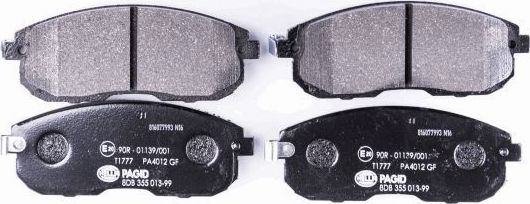 Тормозные колодки Hella. Артикул 8DB 355 013-991