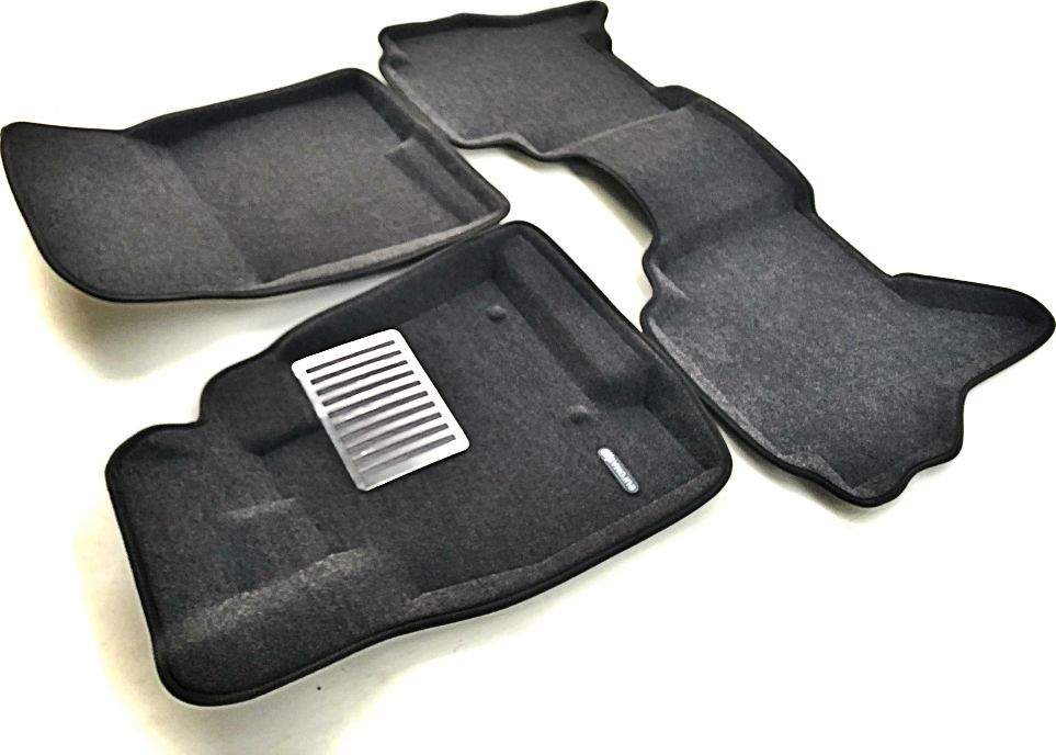 Коврики текстильные Euromat 3D Lux для салона Mitsubishi Pajero IV 2006-2026 Темно-серые. Артикул EM3D-003610G