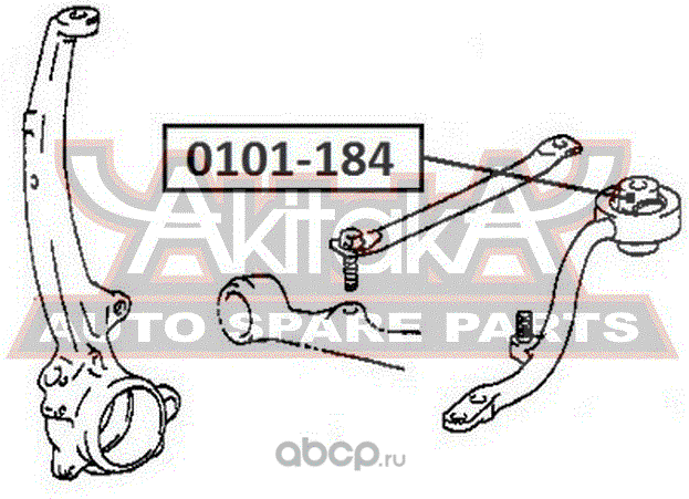 Сайлентблок переднего рычага подвески Asva. Артикул 0101-184