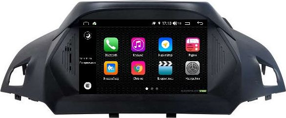 Штатное головное устройство NaviPilot с экраном 8" Android 9, 4G, DSP, DVD для Ford Kuga II 2012-2016. Артикул NPD9L-WRG-F362-08