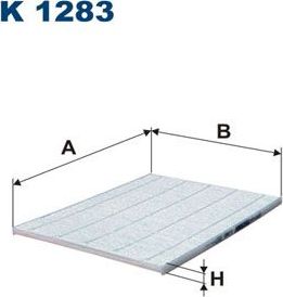 Салонный фильтр Filtron. Артикул K 1283