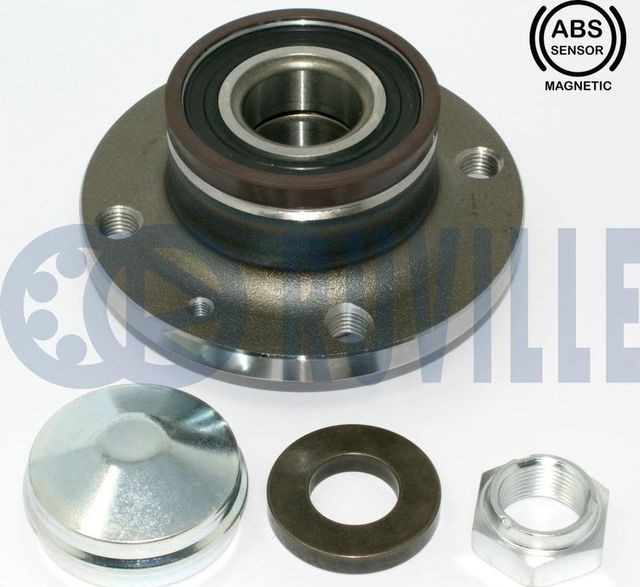 Ступица колеса с интегрированным подшипником Ruville задняя для Fiat Grande Punto 2005-2015. Артикул 221217