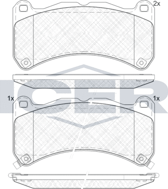 Тормозные колодки Icer передние для Lexus IS II 2007-2013. Артикул 182014