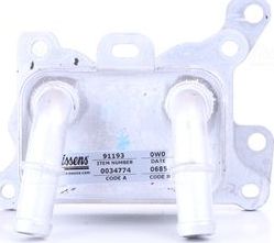 Радиатор масляный (маслоохладитель) для двигателя Nissens (алюминий). Артикул 91193