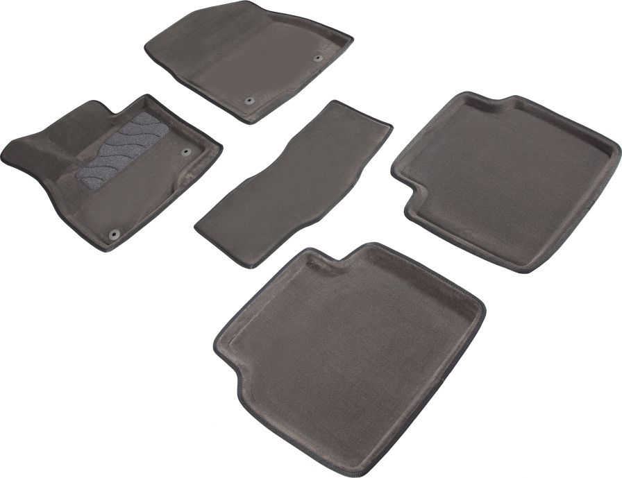 Коврики Seintex 3D ворсовые для салона Mazda 6 III 2012-2026 Серые. Артикул 84123