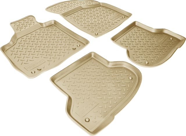 Коврики Норпласт для салона Audi A3 8P (3 двери) 2008-2012 БЕЖЕВЫЕ. Артикул NPL-Po-05-01-B