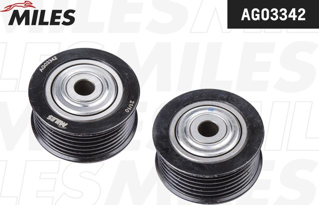 Направляющий (ведущий) ролик приводного поликлинового ремня Miles. Артикул AG03342