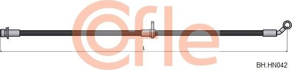 Тормозной шланг Cofle передний правый для Honda Civic VII 2000-2005. Артикул 92.BH.HN042