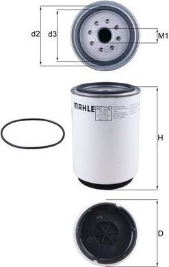 Топливный фильтр Mahle. Артикул KC 378D