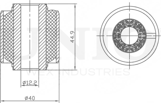 Сайлентблок рычага подвески (Unio). Артикул RMP-20611
